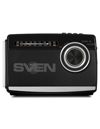 Колонка Портативная SVEN SRP-155 Black / 3W / Bluetooth / FM/AM/SW Radio / USB / microSD