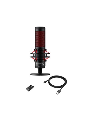 Microfon pentru streaming HyperX QuadCast 2 S, Black/Red, [9A273AA]