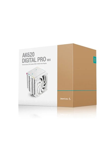 Кулер DEEPCOOL AK620 DIGITAL PRO WH/ Universal / 260W/ 500~1750rpm/ <25dBA/ 60.89CFM