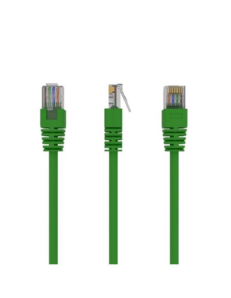 UTP Cat.5e Patch cord, 0.25m, Green