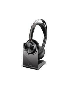 USB-C-C Casti Poly Voyager Focus 2 +USB-C/A Adapter + charge stand 2