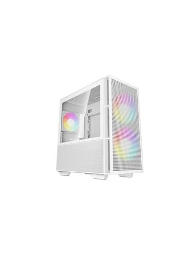 Корпус DEEPCOOL CH360 WHITE / w/oPSU / Side-Window / Micro-ATX / White