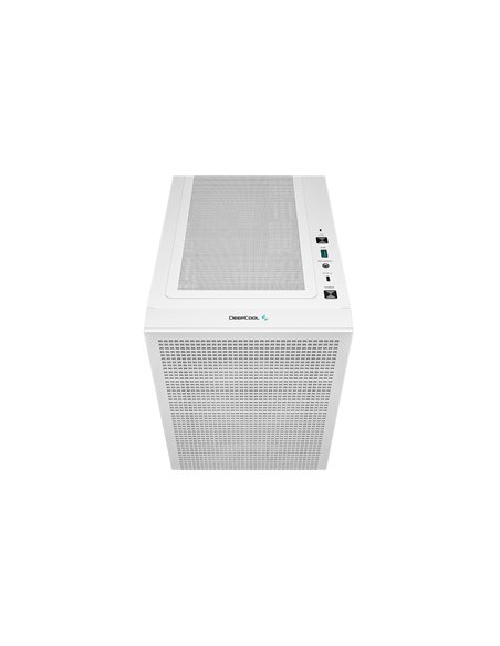 Carcasa DEEPCOOL CH360 WHITE / w/oPSU / Side-Window / Micro-ATX / White