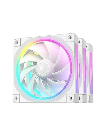 Кулер для корпуса DEEPCOOL FL12 SE 3-IN-1/ 3x120mm ARGB PWM fan/ White