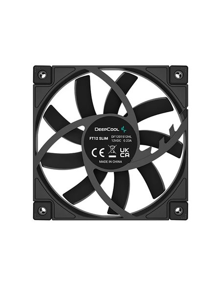 Кулер для корпуса DEEPCOOL FT12 SLIM/ 120mm PWM fan/ Black