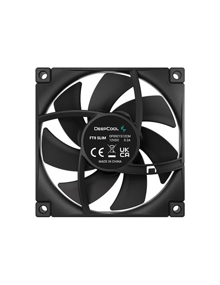 Кулер для корпуса DEEPCOOL FT9 SLIM/ 92mm PWM fan/ Black