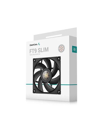 Кулер для корпуса DEEPCOOL FT9 SLIM/ 92mm PWM fan/ Black