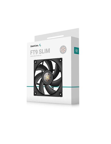 Кулер для корпуса DEEPCOOL FT9 SLIM/ 92mm PWM fan/ Black