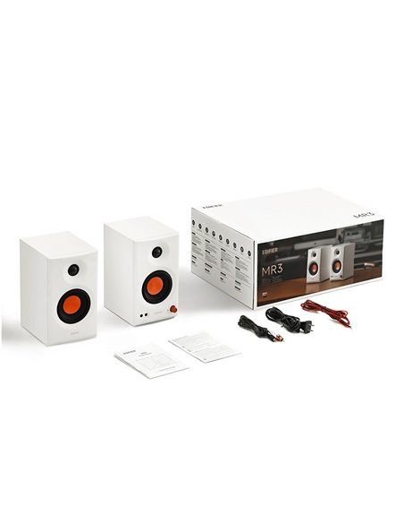 Студийные мониторы Edifier MR3 White / 2x18W RMS / Bluetooth / balanced TRS / AUX