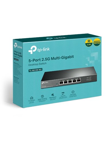 Switch TP-LINK TL-SG105-M2 / 5 port / Gigabit / RJ45 / steel case