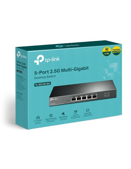 Коммутатор TP-LINK TL-SG105-M2 / 5 port / Gigabit / RJ45 / steel case