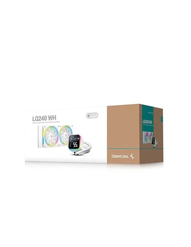 Жидкостный охладитель DEEPCOOL LQ240 WH/ Universal/ 280W/ <38.71dBA/ 72.04 CFM