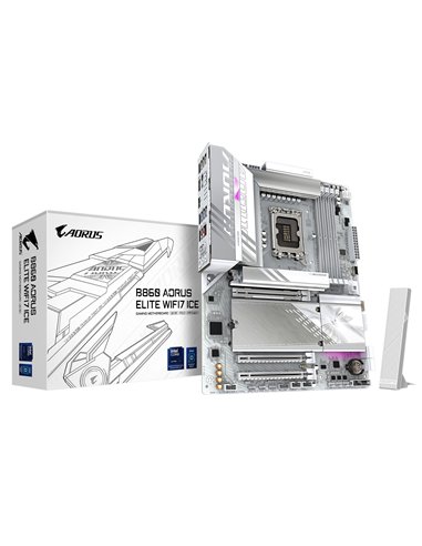 Placa de baza GIGABYTE B860 A ELITE WF7 ICE/ 1851/ Intel B860/ DDR5 / ATX