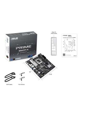 Материнская плата ASUS PRIME B860M-K/ 1851/ B860/ DDR5/ mATX