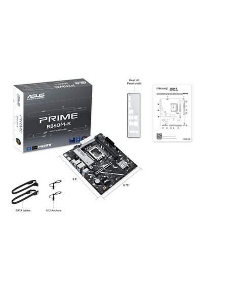 Материнская плата ASUS PRIME B860M-K/ 1851/ B860/ DDR5/ mATX