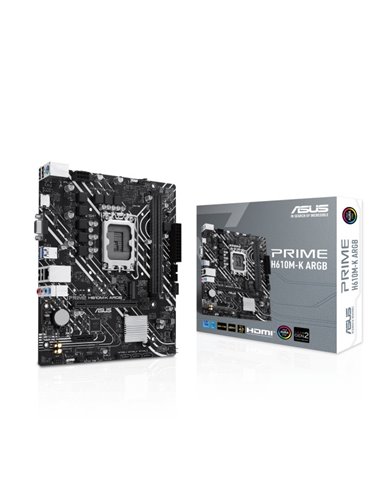 Placa de baza ASUS PRIME H610M-K ARGB/ 1700 / H610 / DDR5 / mATX