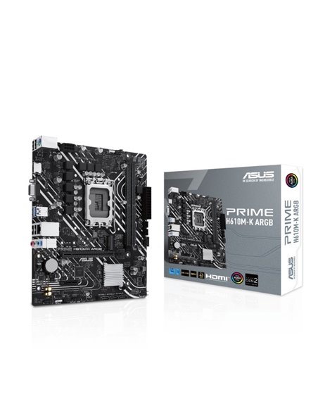 Материнская плата ASUS PRIME H610M-K ARGB/ 1700 / H610 / DDR5 / mATX