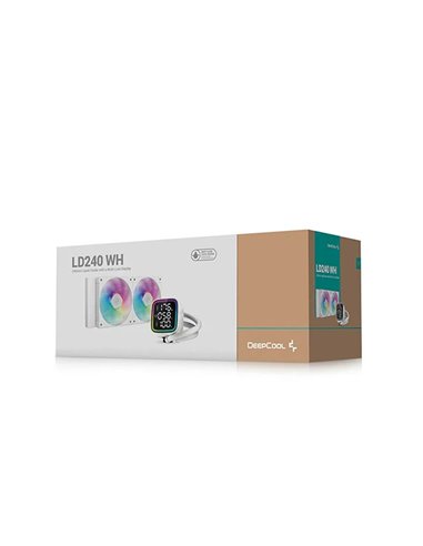 Жидкостный охладитель DEEPCOOL LD240 WH/ Universal/ 280W/ <38.71dBA/ 72.04 CFM