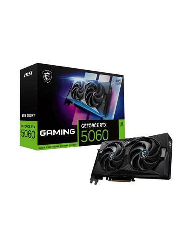 Видеокарта MSI GeForce RTX 5060 GAMING OC 8G/ 16GB / GDDR7 / 128bit