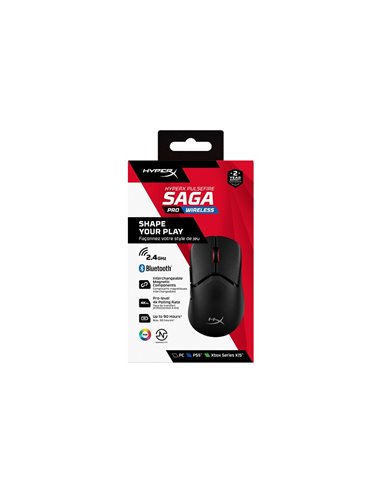 Mouse Gaming Wireless HYPERX Pulsefire Saga Pro, Black [A2PB2AA]