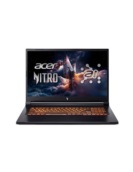 Ноутбук 17.3” ACER Nitro V 17 AI ANV17-41/ 144Hz/ AMD Ryzen 7 260 AI/ 32GB/ 2TB SSD/ RTX 5070/ Obsidian Black