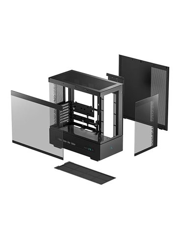 Корпус DEEPCOOL CH690 DIGITAL / w/oPSU / Side-Window / Digital screen / ATX / Black