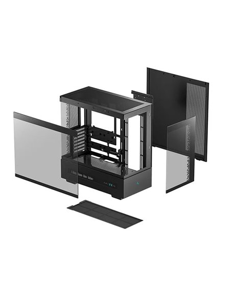 Корпус DEEPCOOL CH690 DIGITAL / w/oPSU / Side-Window / Digital screen / ATX / Black