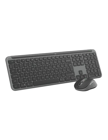 Tastatura si Mouse Wireless Logitech Signature Slim MK950, Graphite