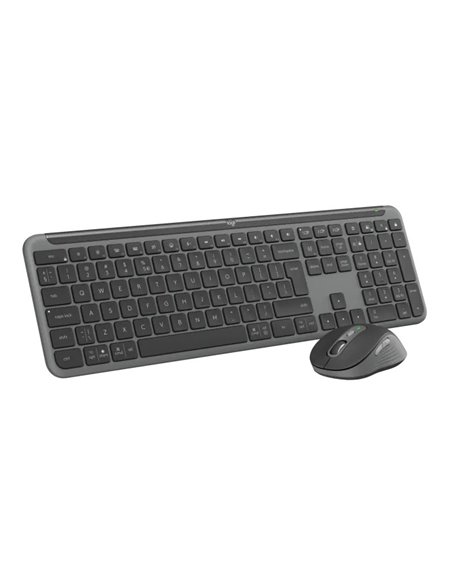 Tastatura si Mouse Wireless Logitech Signature Slim MK950, Graphite