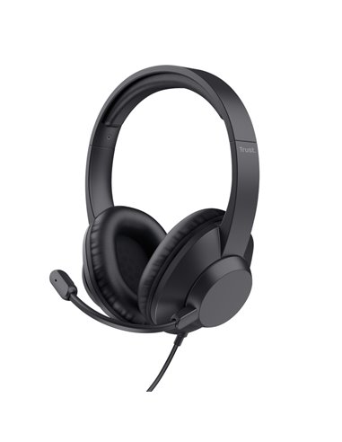 Casti Trust AYDA MAX / USB / Black