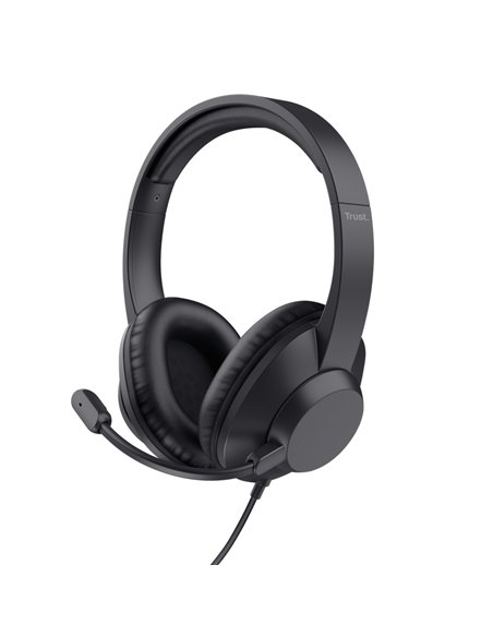 Casti Trust AYDA MAX / USB / Black