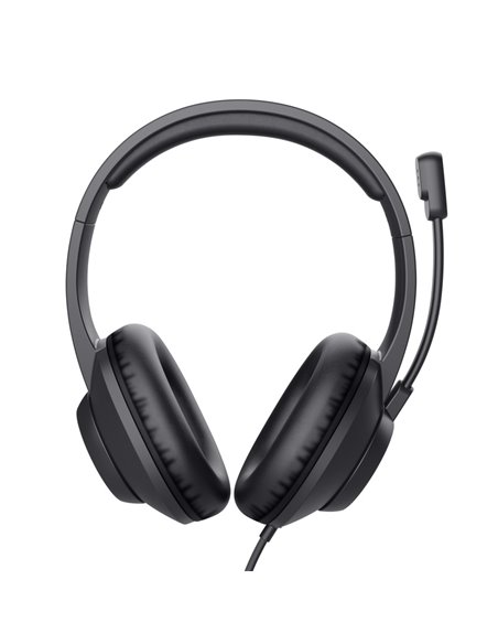 Casti Trust AYDA MAX / USB / Black
