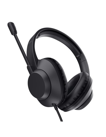 Casti Trust AYDA MAX / USB / Black