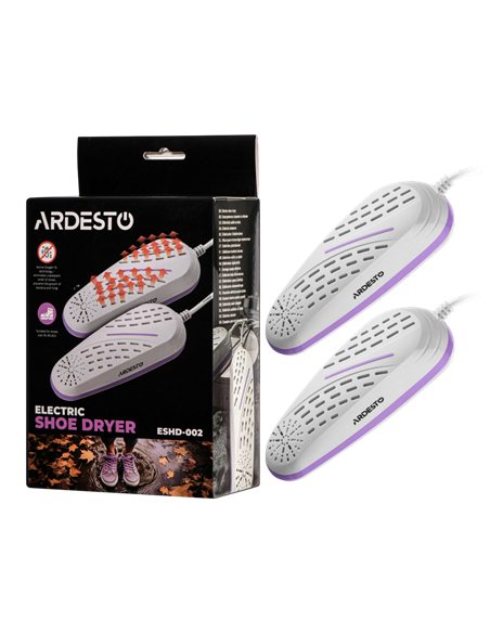Uscător de pantofi Ardesto ESHD-002, Alb | Violet