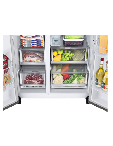 Frigider LG GSXV91MBAE, Argintiu