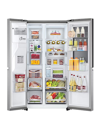 Frigider LG GSXV91MBAE, Argintiu