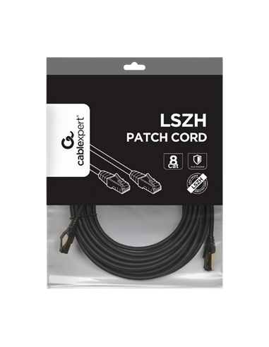 Patch cord Cablexpert PP8-LSZHCU-BK-7.5M, Cat8 S/FTP, 7,5m, Negru