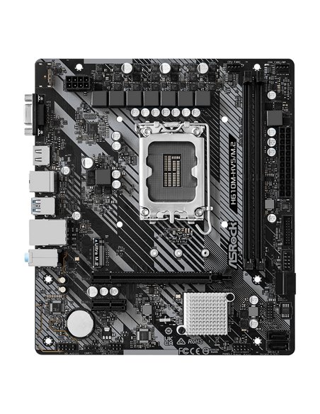 Placă de bază ASRock H610M-HVS/M.2 R2.0, LGA1700, Intel H610, Micro-ATX