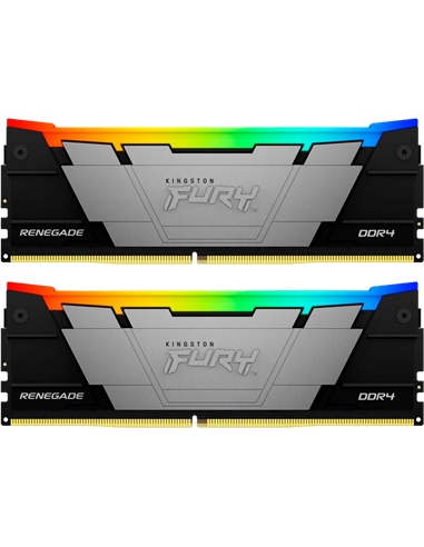 Оперативная память Kingston FURY Renegade RGB, DDR4 SDRAM, 3600 МГц, 64Гб, KF436C18RB2AK2/64