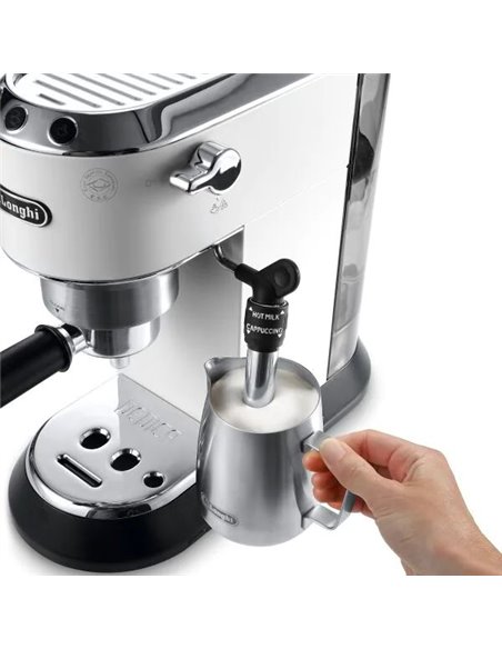 Cafetiera manuala DeLonghi Dedica Pump Espresso, 1300W, Alb