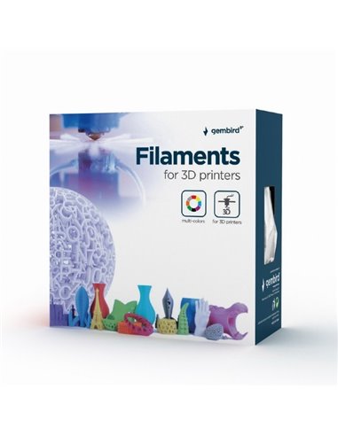 Нить для 3D-принтера Gembird 3DP-PLA1.75-01-NAT, PLA, Прозрачный, 1.75 мм, 1 кг