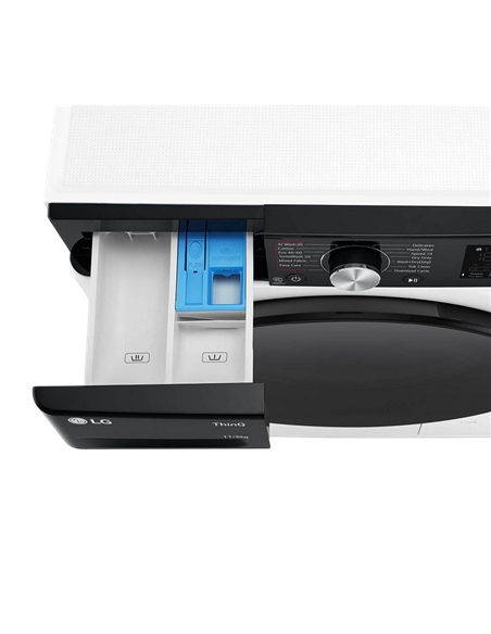 Стирально-сушильная машина LG F4DR711S2H, 10кг, Белый