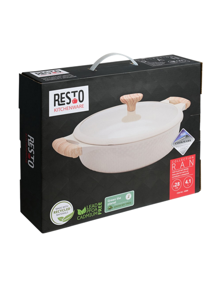 Cratița RESTO 93806, 4,1L, 28cm, Bej