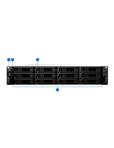 Сетевое хранилище SYNOLOGY RS3618xs, Серый