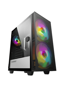 Carcasă PC Gamemax Aero, Midi-Tower, Fără PSU, Negru