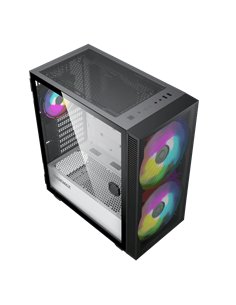 Carcasă PC Gamemax Aero, Midi-Tower, Fără PSU, Negru 2