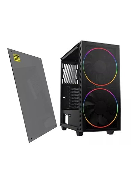 Компьютерный корпус Gamemax Aero, Midi-Tower, Без блока питания, Чёрный
