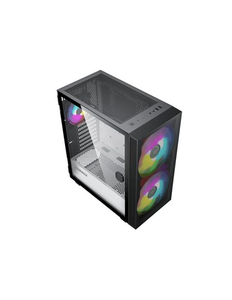 Компьютерный корпус Gamemax Aero, Midi-Tower, Без блока питания, Чёрный
