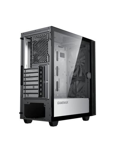 Компьютерный корпус Gamemax Aero, Midi-Tower, Без блока питания, Чёрный