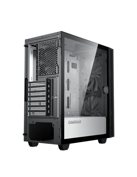Компьютерный корпус Gamemax Aero, Midi-Tower, Без блока питания, Чёрный